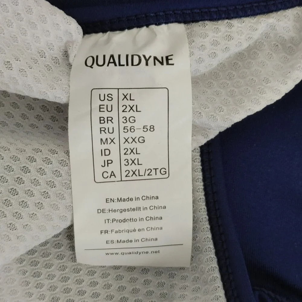 Qualidyne Cycling Bib Pants Leggings Padded Thermal Light Fleece Lining...